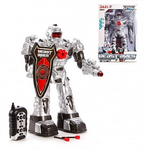 Робот на р/у, 37 см, двигается, стреляет, свет и звук (Наша игрушка, TT711B)
