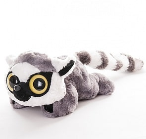 Мягкая игрушка - Юху и друзья - Лемур Лемми, лежачий 16 см (Aurora, 16-105)