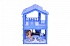 Дом для кукол Алиса, бело-синий, с мебелью  - миниатюра №3