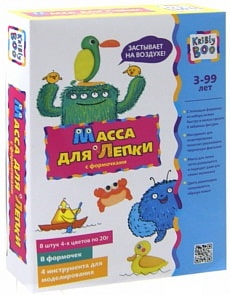 Развивающая масса для лепки с формочками (KriBly Boo, 53462Pi)