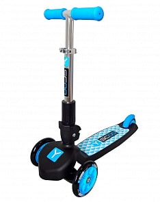 Трехколесный самокат Trio blue Y-Scoo, 4414RT
