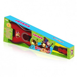 Детская гитара «Маша и медведь» классическая, с 5 развивающими функциями (Играем вместе, B1125995-Rsim)