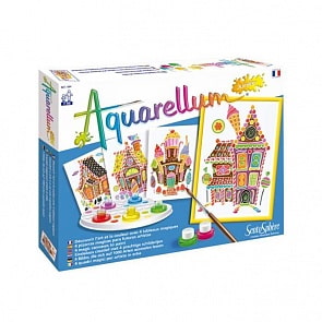 Акварельная раскраска - Пряничный домик (SentoSpherE, 694k)