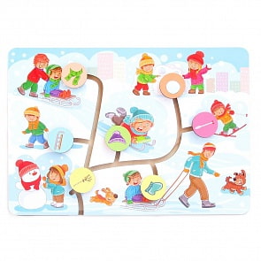 Сортер-лабиринт - Зимний отдых (Paremo, PE720-146)