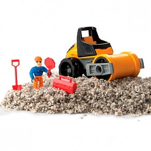Кинетический песок для лепки Kinetic Sand, серия Rock, 141 грамм, машина, аксессуары (Spin Master, 11303)