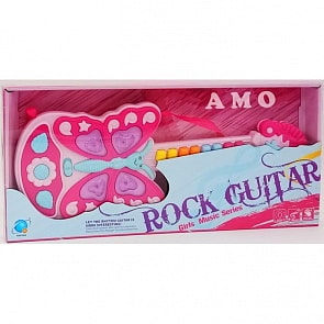 Гитара электронная Бабочка, свет, звук (Наша Игрушка, 663E)