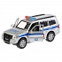 Машина металлическая Mitsubishi Pajero – Полиция, 12 см с инерционным мотоциклом на прицепе +MO-WB) - миниатюра №2