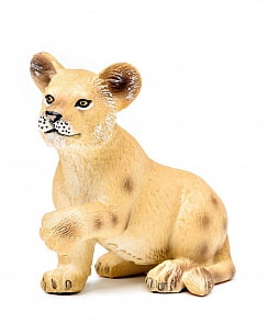 Фигурка Львенок сидящий, 5 см (Mojo, 387012)