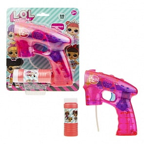 Пистолет для пускания мыльных пузырей LOL, световые эффекты (1Toy, Т17301) (ассортимент)