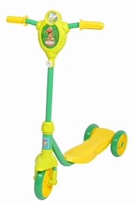 Самокат 3х колесный - Поезд Динозавров (1 Toy, Т59979)