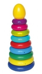 Пирамида, 9 колец, высота 30 см. (Спектр, У773sim) 