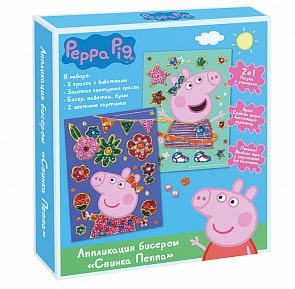 Аппликация бисером - Пеппа (Росмэн, 30467-no)