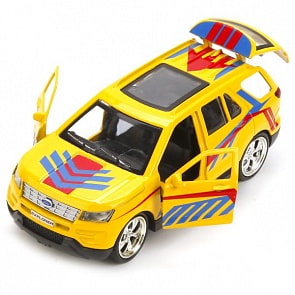 Машинка металлическая инерционная Ford Explorer Спорт 12 см, открываются двери (Технопарк, EXPLORER-SPORT) (ассортимент)