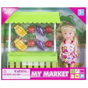 Игровой набор Paula - На рынке, ларек с фруктами (Paula, MC23404b)