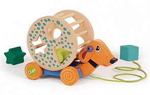 Каталка "Собака" с веревочкой (OOPS, O17002.23)