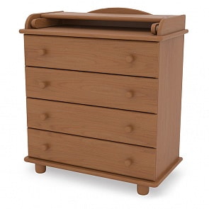 Комод детский Гандылян КО-2003-1 Аистенок, вишня (Gandylyan, GAN-КО 2003-1_вишня)