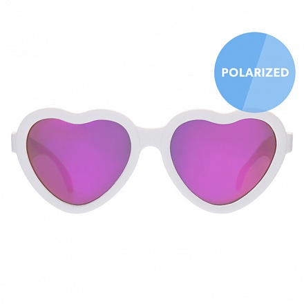 Солнцезащитные очки из серии Babiators Blue Series Polarized Hearts - Влюбляшка The Sweetheart, розовые с зеркальными линзами, Junior 0-2 