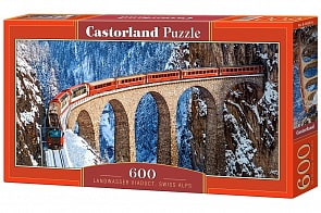 Пазлы Castorland - Швейцарские Альпы, 600 элементов (Castorland, B-060016)