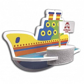 Модель сборная – Теплоход (Азбука тойс, ЮМ-0002)