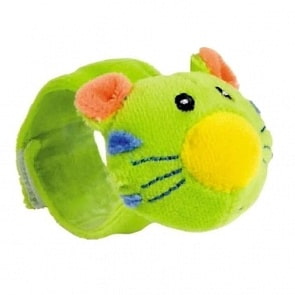 Мягкая игрушка Canpol с погремушкой на ручку, зеленый, 0+ (Canpol, CAN-68/005)