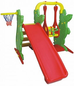 Игровой комплекс – Качели, горка и баскетбольное кольцо (King Kids, KS9060-A) Игровой комплекс – Качели, горка и баскетбольное кольцо (King Kids, KS9060-A)