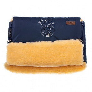 Муфта меховая для коляски Nuovita Islanda Pesco Blu scuro/Темно-синий (Nuovita, NUO-mISLP_2045)