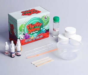 Слайм-фабрика Флаффи Мятное мороженое, 3 слайма 3 цветов (Инновации для Детей, 867пл)