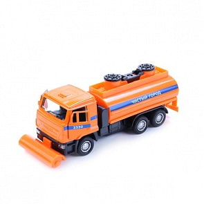 Машина уборочная металлическая инерционная – Камаз 14 см., открываются двери (Технопарк, SB-16-74-B-WBsim)