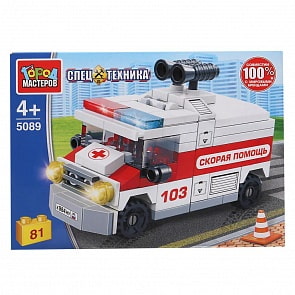 Конструктор Lada 4x4 Скорая помощь (Город мастеров, 5089-LB)