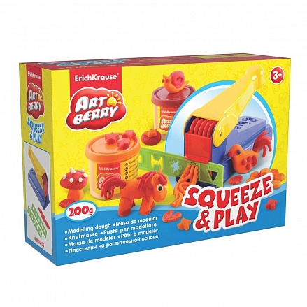 Средний набор для лепки Artberry - Выжимай и играй /Squeeze & Play с пластилином на растительной основе 