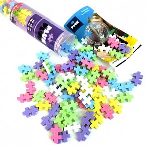 Разноцветный 3D конструктор, пастель, 100 деталей (Plus Plus, 4025)