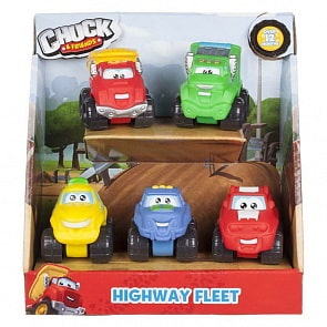 Набор машинок Chuck & Friends - Автомагистраль (Jazwares, 92754)