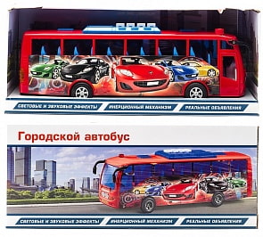 Автобус инерционный со светом и звуком (Играем вместе, 838B-15-Rsim)