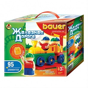 Конструктор из серии «Железная дорога», 95 элемента (Кроха, 253b)