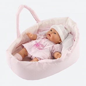 Кукла Лана в корзине, озвученная, 27 см (Antonio Juans Munecas, 1114P)