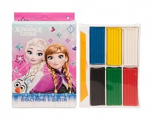 Пластилин 6 цветов из серии Холодное сердце, 120 гр (Centrum, 84951)