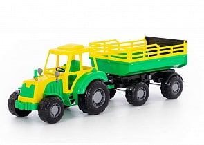 Трактор Алтай, с прицепом №2 (Полесье, 35356) (ассортимент)