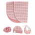 Комплект одежды для кукол 26 см розовое одеяло шапка слюнявчик трусики  - миниатюра №8