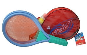 Бадминтон с воланчиком и мячиком, в чехле, ZY1640B