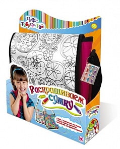 Чудо Творчество. Сумка для раскрашивания c серебряными блестками "Молодёжный стиль" (ORIGAMI, 05794or)