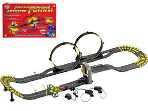 Трек Joy Toy 0820 от сети 220v с машинками и аксессуарами, длина полотна 584 см. (Play Smart, A144-H06081sim)