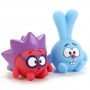 Набор из 2-х игрушек для ванной Смешарики - Крош и Ежик (Капитошка, LXS36-39)