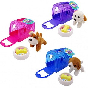 Плюшевая игрушка - Мой питомец. Собачка в переноске, 3 вида (ABtoys, PT-01231) (ассортимент)