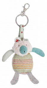 Брелок – Медвежонок. 12 см, с замочком, кремовый (Moulin Roty, 665003)