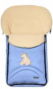 Спальный мешок в коляску №07 - North pole, голубой (Womar, 00-0013361 _9/2 голубой)