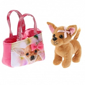 Мягкая игрушка – Чихуахуа, 16 см в модной сумочке (Мой питомец, CT-AD191178-19)