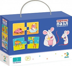 Пазл-парочки Противоположности, 24 элемента (Dodo, R300151)