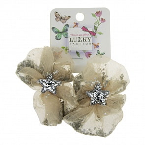Набор резинок для волос Lukky Fashion - Бантик с блестками, 2 штуки (Lukky, Т18530) (ассортимент)