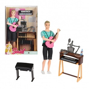 Кукла - Музыкант, 5 аксессуаров (Наша Игрушка, 7728-B2) (ассортимент)