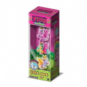 Набор игровой «Filly» - Бабочки с блестками, 3 фигурки с аксессуарами (Dracco, M770139-3850)